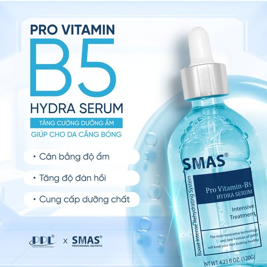 Serum B5 SMAS cấp ẩm, phục hồi da Pro Vitamin B5 Hydra Serum 120ml