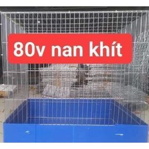 lồng gà 80v nan khít + khay tặng kèm dây thít