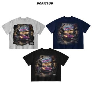[ Deal Mở Bán ] Áo Thun Boxy '' WORLD'' Cotton Local DORI CLUB UNISEX
