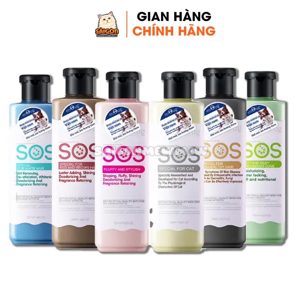 [CHÍNH HÃNG Kỳ Nam] Sữa tắm SOS cho thú cưng chai 530ML