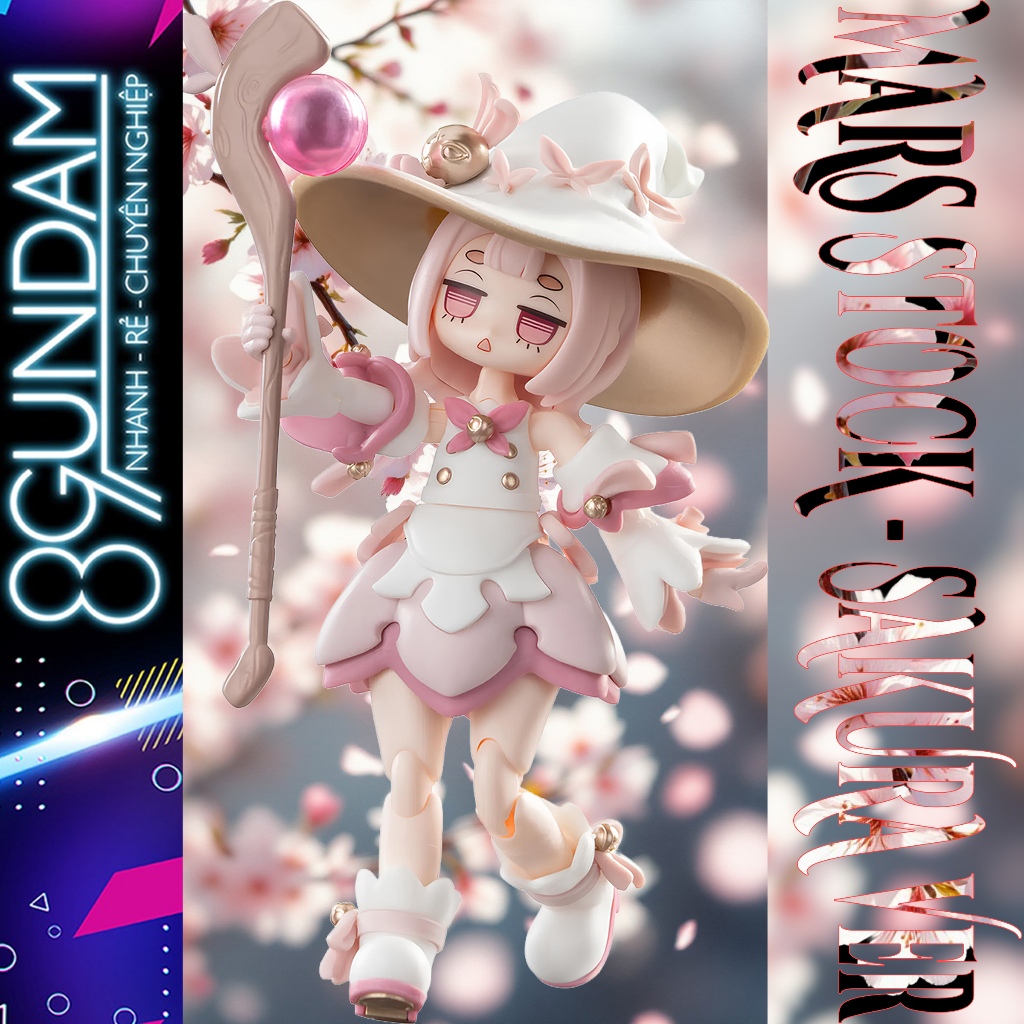 [CÓ SẴN] Mô hình Lắp Ráp PR Production Mage Mars Stock - Sakura Magic ver.