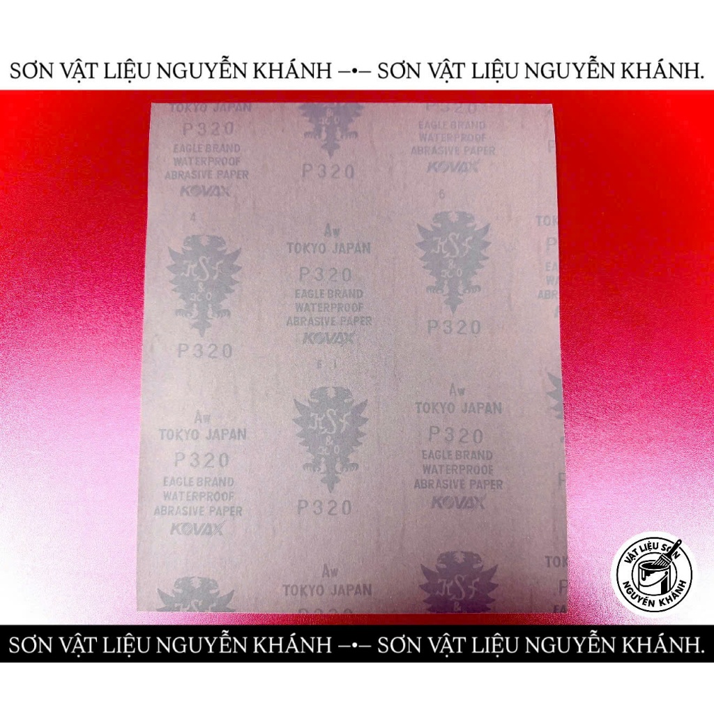 GIẤY NHÁM NƯỚC NHẬT KOVAX P320 – GIẤY RÁP CHÀ SƠN, CHÀ MATIT, CHÀ GỖ, KIM LOẠI
