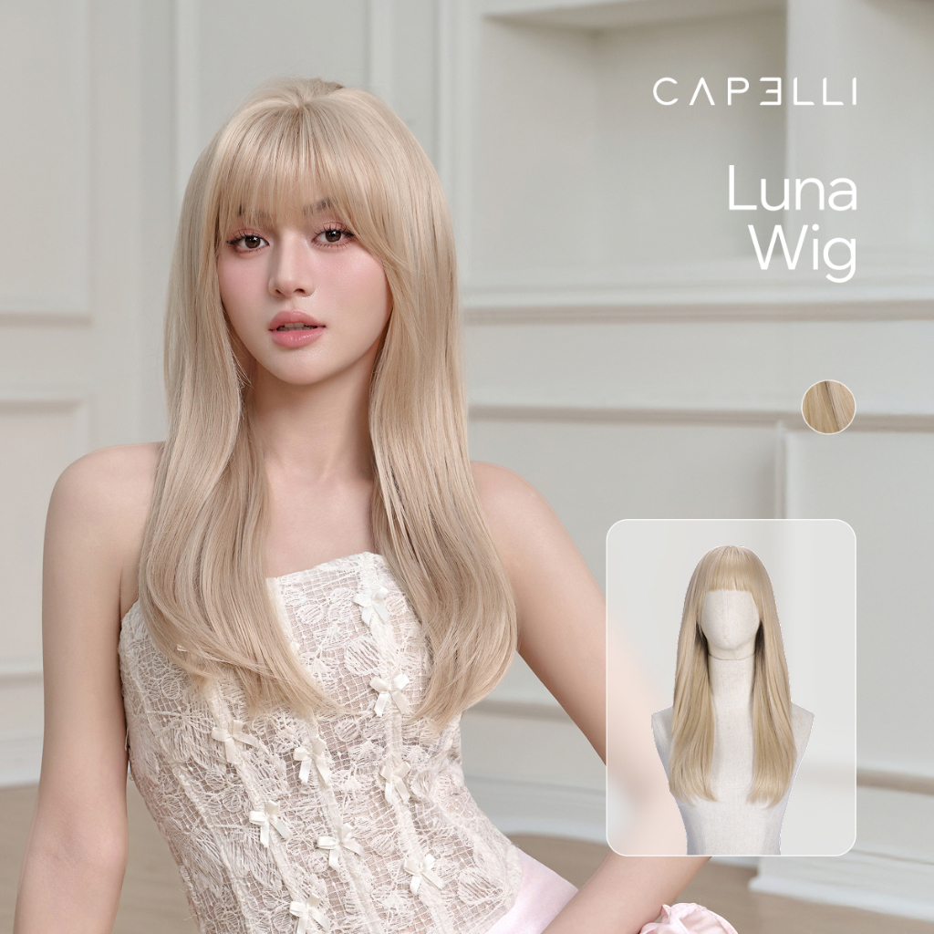 Tóc Giả Nguyên Đầu CAPELLI Cúp Layer Mái Thưa Luna Wig