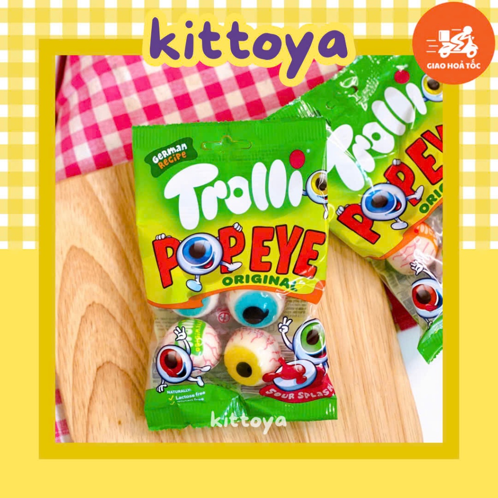 [HÀNG CHUẨN ĐỨC] KẸO DẺO MẮT TROLLI GLOTZER MẪU MỚI