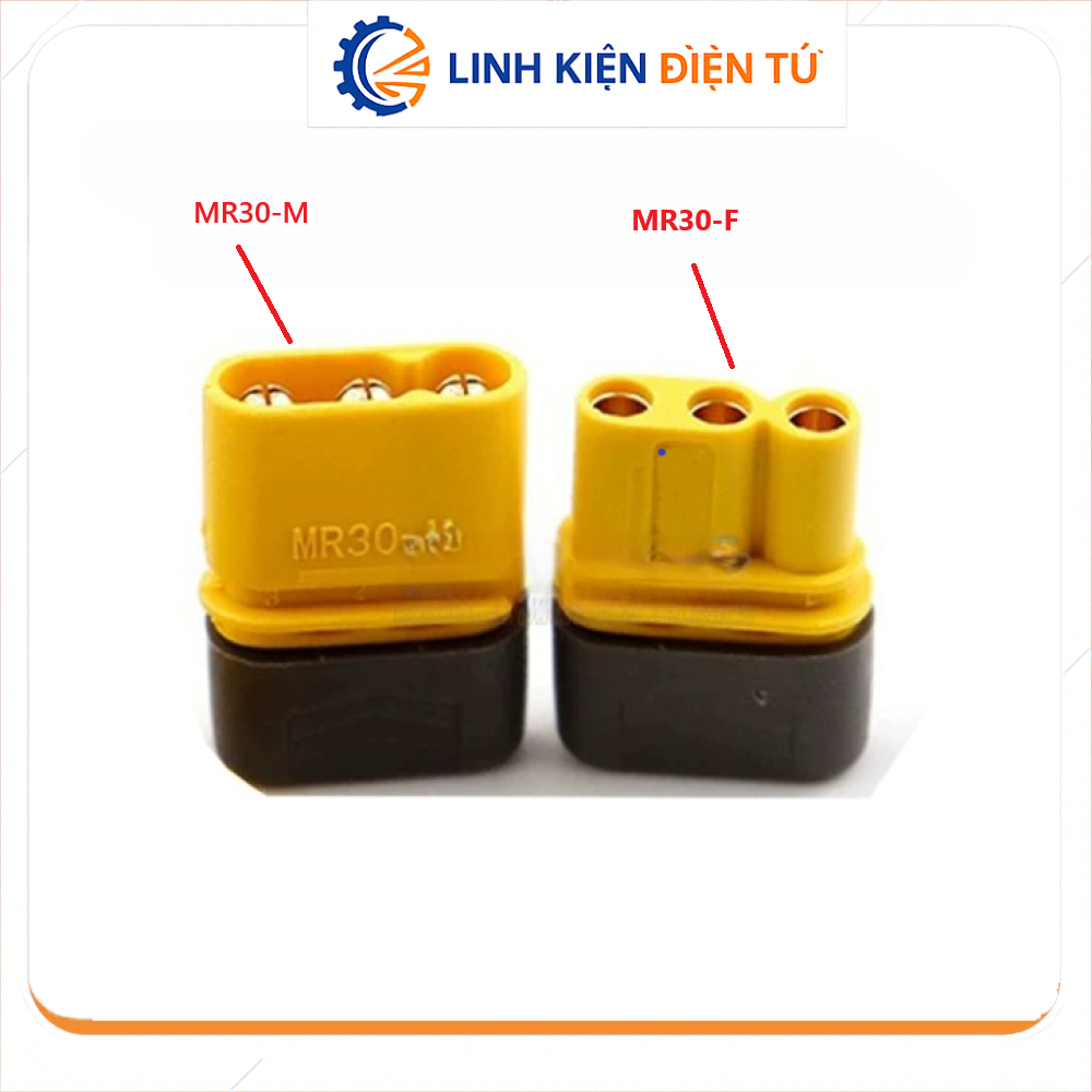 [Linh Kiện Điện Tử][G88] Jack Cắm MR30 MR30-M MR30-F 3 Chân (Có Vỏ Bọc)