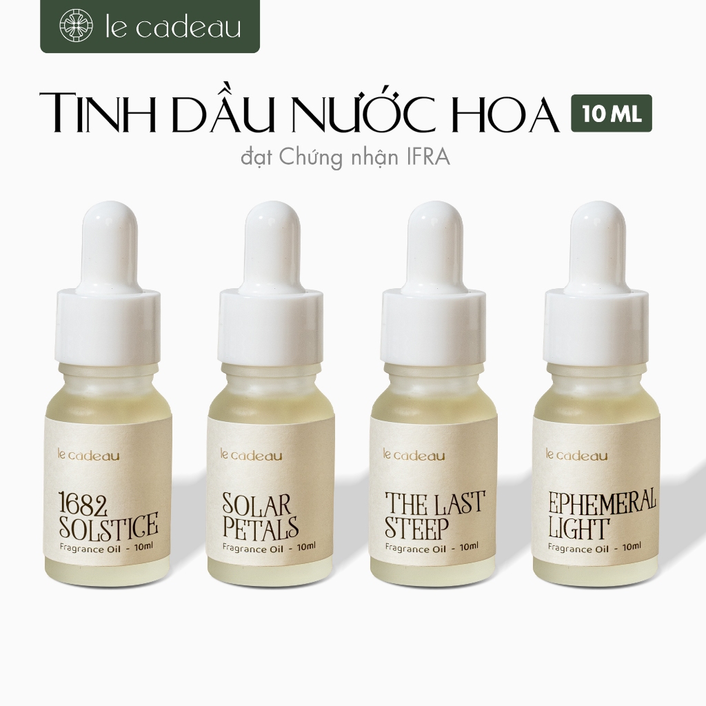 Tinh dầu nước hoa cao cấp Le Cadeau - 10ml, Tinh dầu nguyên chất giúp dễ ngủ, khử mùi