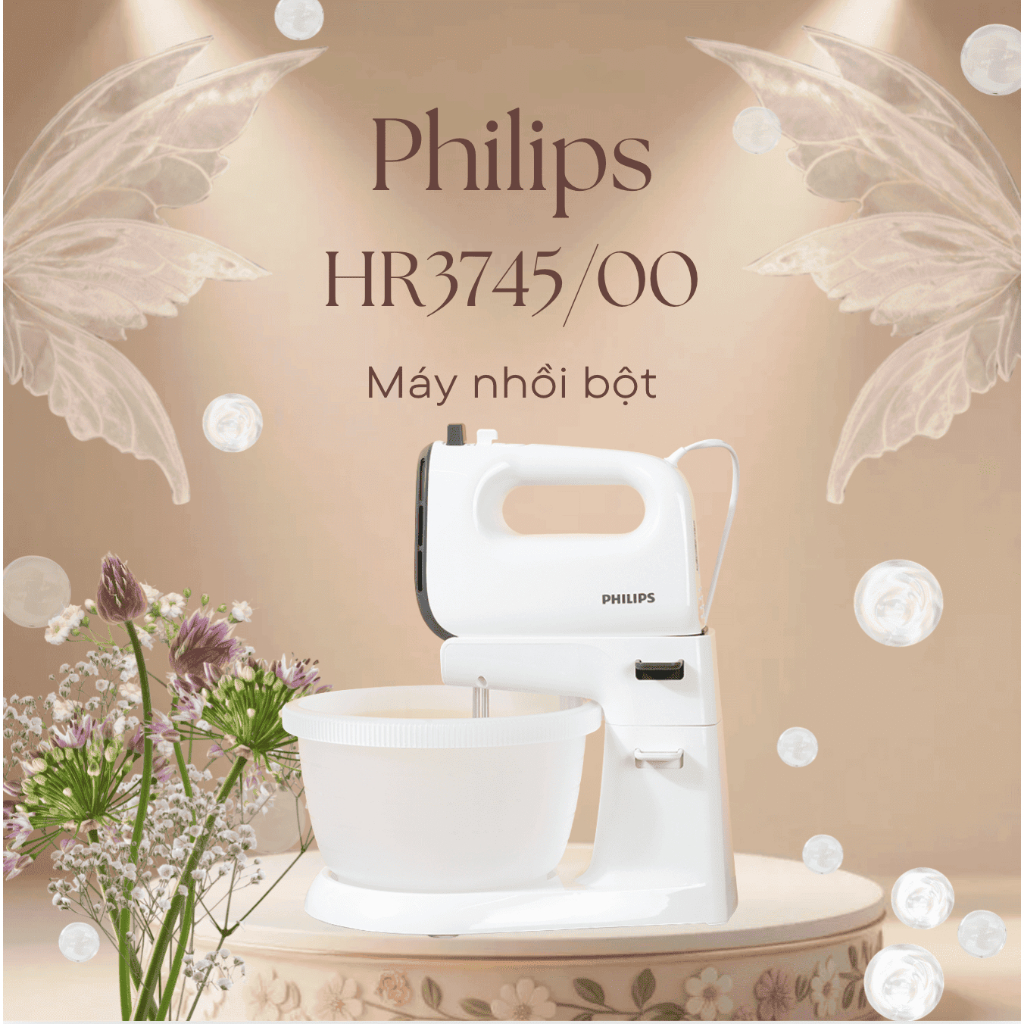 Máy nhồi bột đánh trứng Philips HR3745/00