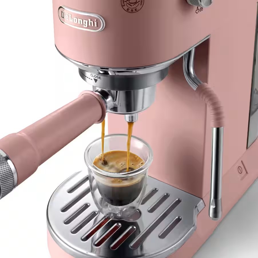 Máy pha cà phê espresso DeLonghi Dedica Duo PINK EC890.PK - Hàng Chính Hãng - Bảo hành 24 tháng