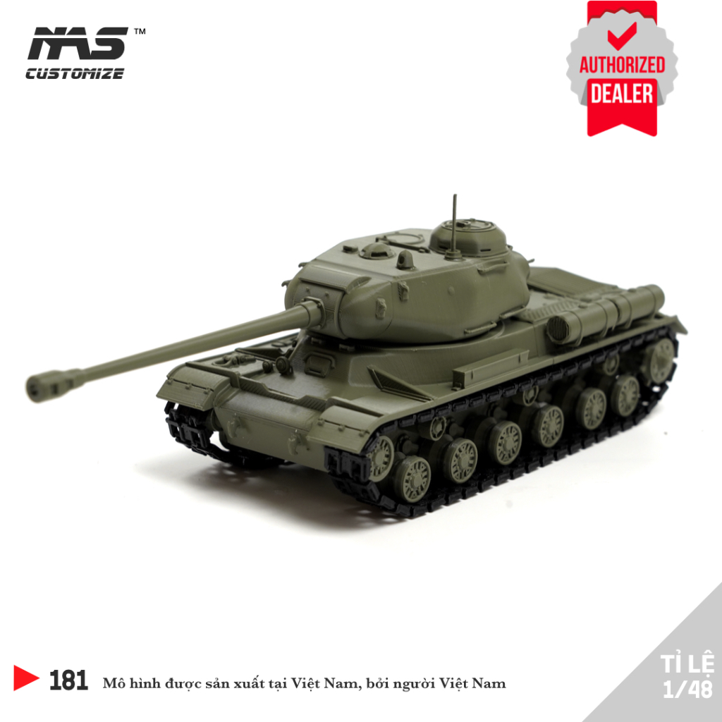 [NAS] Mô hình lắp ráp xe tăng Nga IS-2 1/48, Mô hình lắp ráp quân sự xe tank WOT IS-2 tỉ lệ 1/48