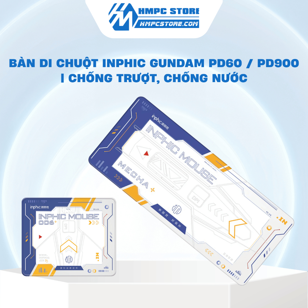 [ Hàng chính hãng ] Lót chuột - Bàn di chuột Inphic Gundam PD60 / PD900 | Chống trượt, chống nước