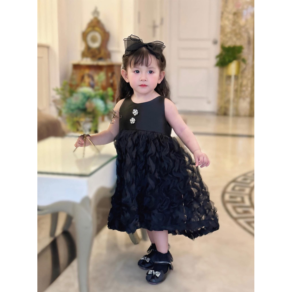 ELLA ĐEN DRESS - váy thiết kế cho bé