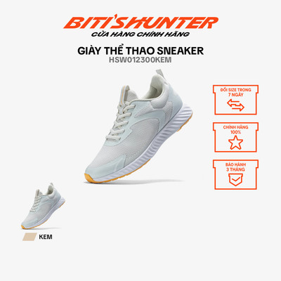 Giày Thể Thể sneaker Nữ Biti's Hunter HSW012300KEM - màu kem - size 35 đến 40