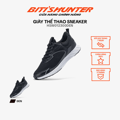 Giày Thể Thể sneaker Nữ Biti's Hunter HSW012300DEN - màu đen - size 35 đến 40