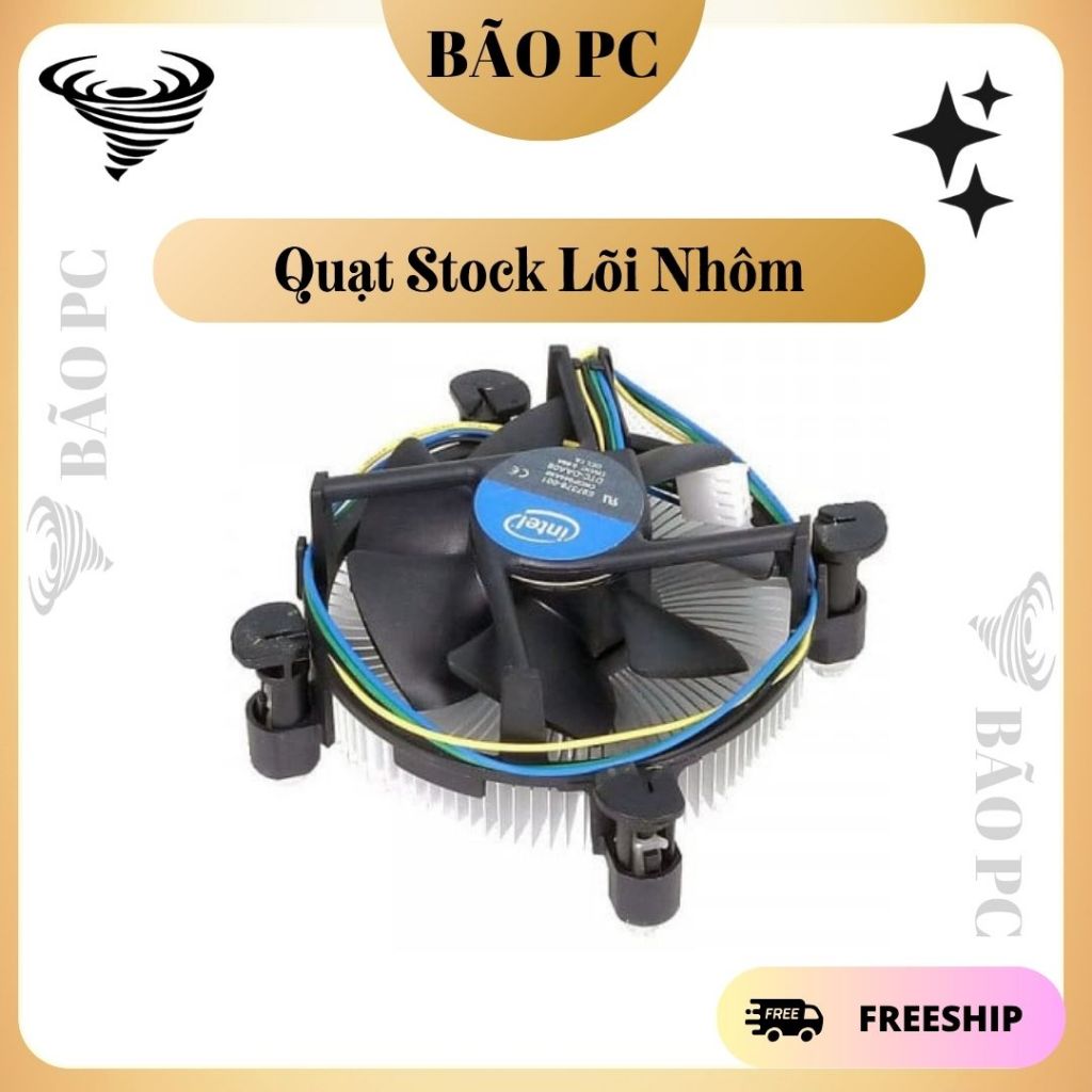 Quạt tản CPU Stock intel Cũ đã qua sử dụng chạy socket 1150 1151 1155