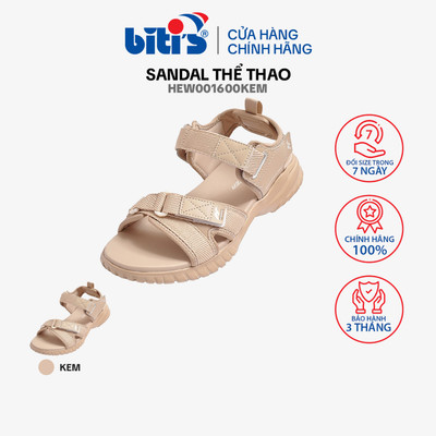 Sandal thể thao Nữ Biti's Hunter HEW001600KEM (Kem)