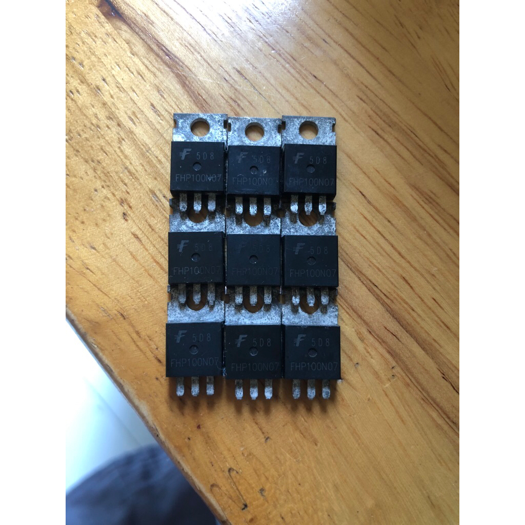 (9 con) Mosfet kênh N FHP100N07 100N07 100A 70V chân ngắn