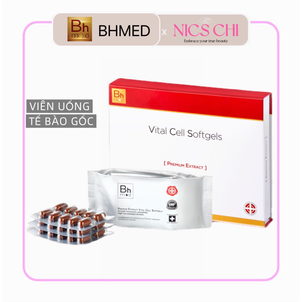 BHMED Tế Bào Gốc Viên Vita Cell Softgels Premium Extract 30v