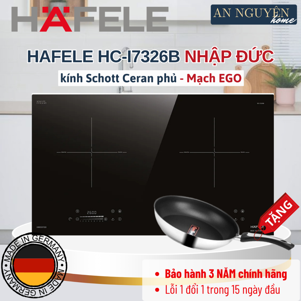 Bếp từ Hafele HC-I7326B 533.09.989 – Nhập Nguyên Chiếc Từ Đức kính Schott