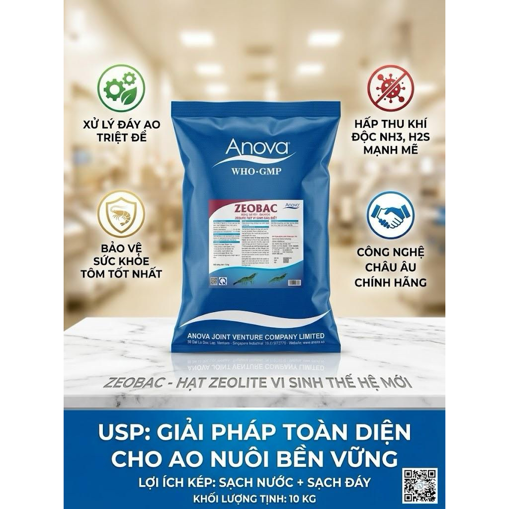 ZEOBAC Anova xử lý đáy ao 10kg