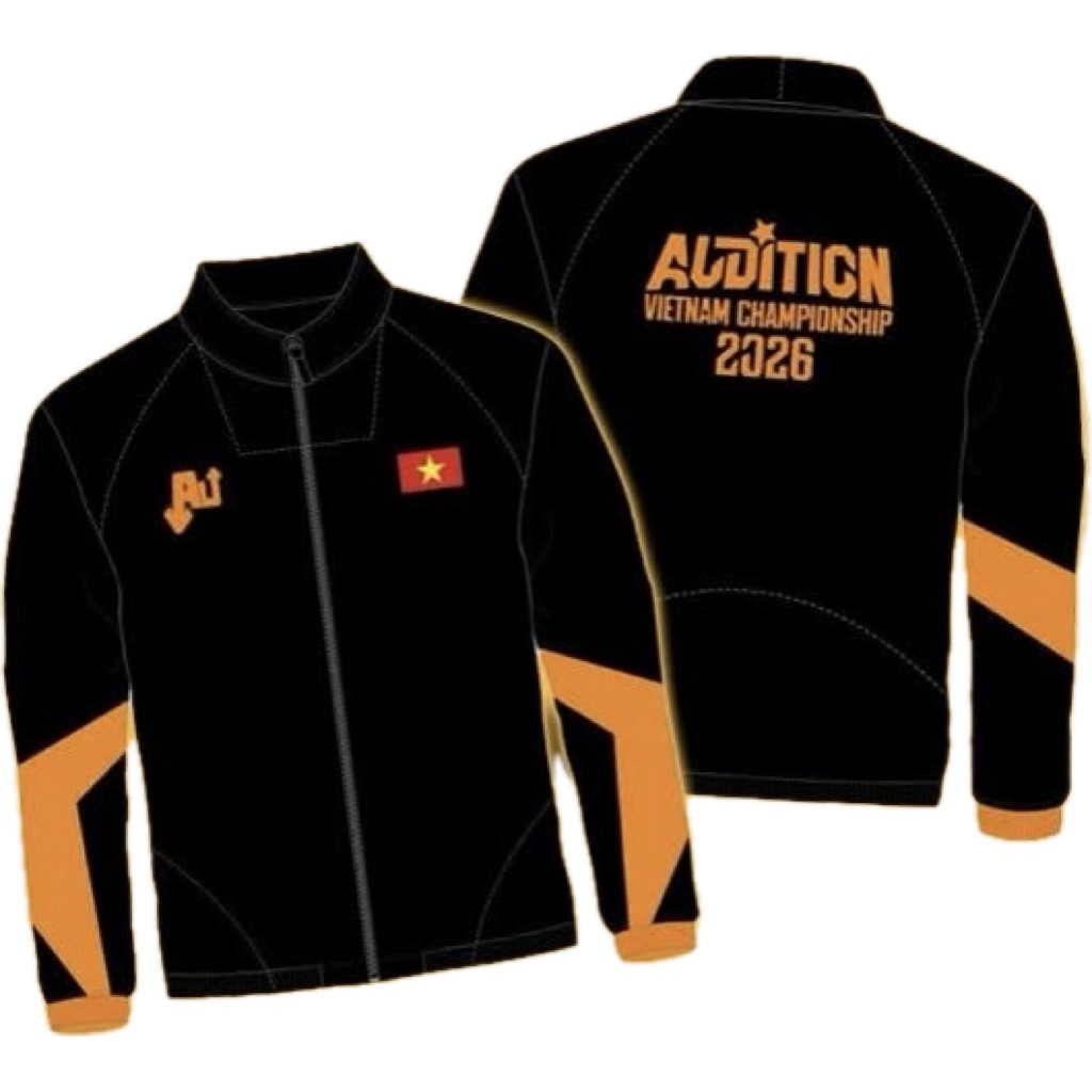Áo Khoác Gió AU Audition Vietnam Championship 2026 Limited Quà Tặng Offline Giải Đấu Thể Thao Điện T