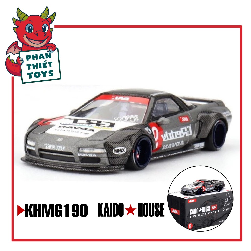 Mô hình xe Honda NSX Kaido Test Car Spec V1 tỉ lệ 1:64 Kaido House KHMG190