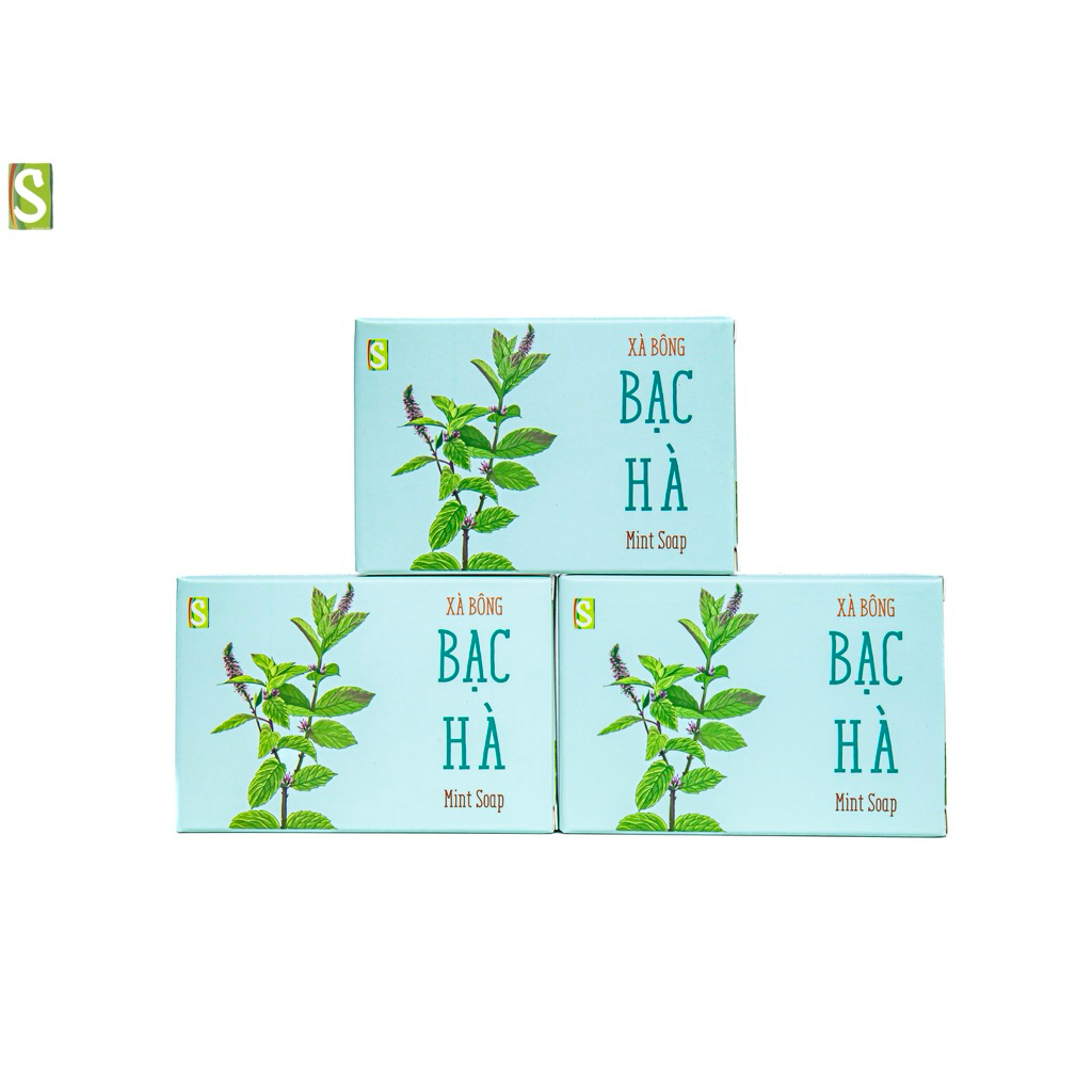 Xà Bông Bạc Hà HTX Sinh Dược 110g xà bông handmade tự nhiên
