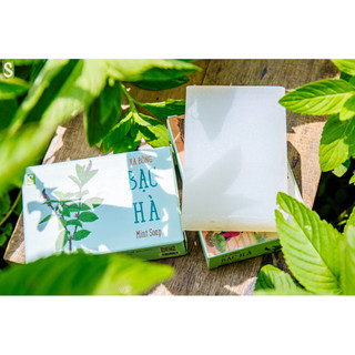 Xà Bông Bạc Hà HTX Sinh Dược 110g xà bông handmade tự nhiên