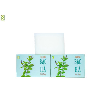 Xà Bông Bạc Hà HTX Sinh Dược 110g xà bông handmade tự nhiên