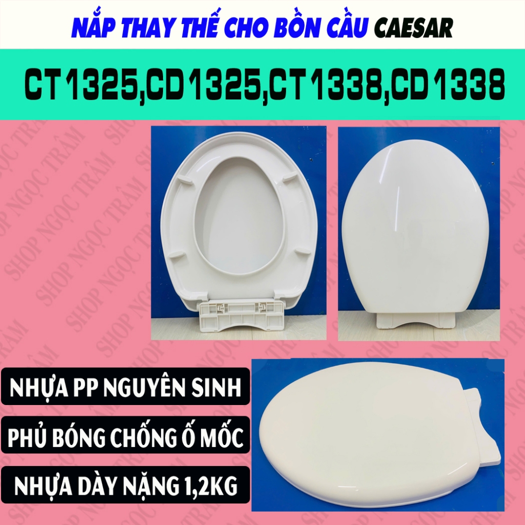 Nắp bồn cầu Caesar CT1325,CD1325,CT1338,CD1338