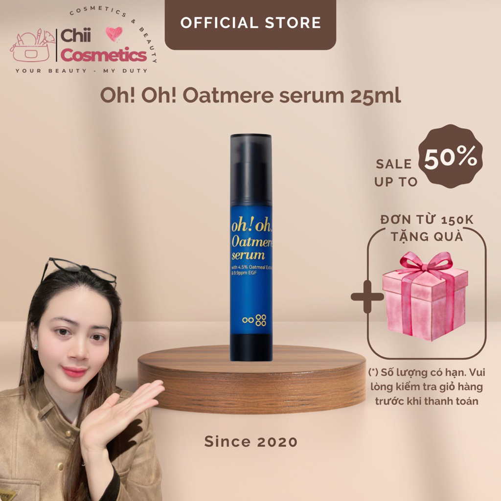 [Công ty] Tinh chất phục hồi tái tạo làm dịu da Oh Oh Oatmere Serum 25ml