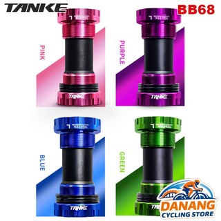 Trục Giữa BB Cốt Rỗng Xe Đạp TANKE BB68/73 (BB Vặn) – Bạc Đạn Êm, Dành Cho MTB/Road