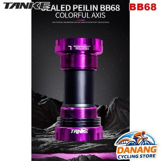 Trục Giữa BB Cốt Rỗng Xe Đạp TANKE BB68/73 (BB Vặn) – Bạc Đạn Êm, Dành Cho MTB/Road