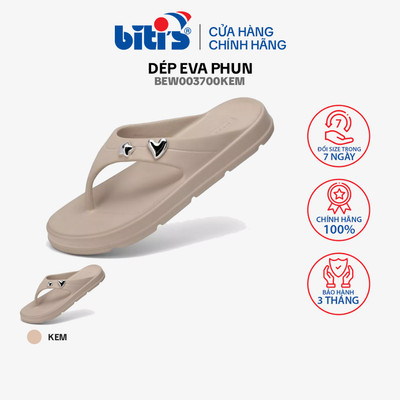 Dép Eva phun Nữ Biti's BEW003700KEM (Kem)