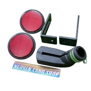 Cặp mắt mèo tặng cao su chống nghiên pát công gắn bản số xe máy