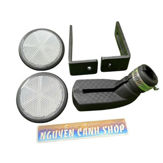 Cặp mắt mèo tặng cao su chống nghiên pát công gắn bản số xe máy