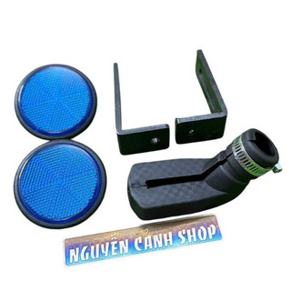 Cặp mắt mèo tặng cao su chống nghiên pát công gắn bản số xe máy