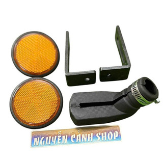 Cặp mắt mèo tặng thêm cao su chống nghiên pát công gắn bản số xe máy