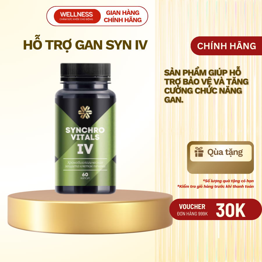[Hỗ trợ gan] Syn IV, Thực phẩm bảo vệ sức khỏe Synchrovitals IV siberian, 60 viên