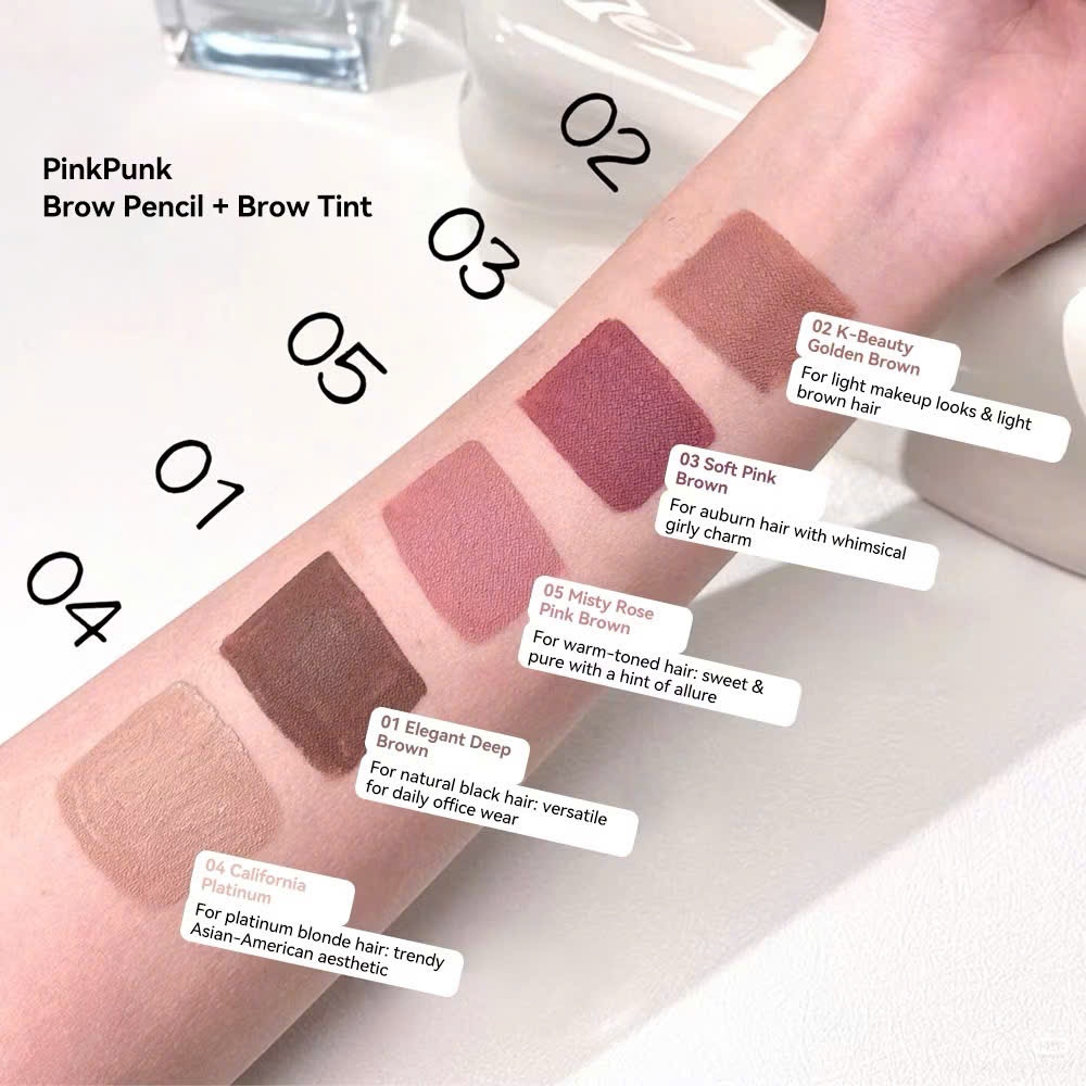 Chì Kẻ Mày 2 Đầu PinkPunk Sắc Nét Mascara Lông Mày Không Lem Không Trôi, Phù Hợp Cho Người Mới | BigBuy360 - bigbuy360.vn