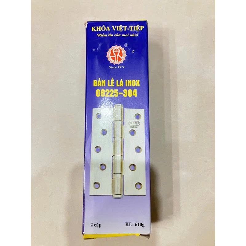 Bản lề lá Việt Tiệp 08225 SUS 304 - 125mm Bảo hành công ty 36 tháng