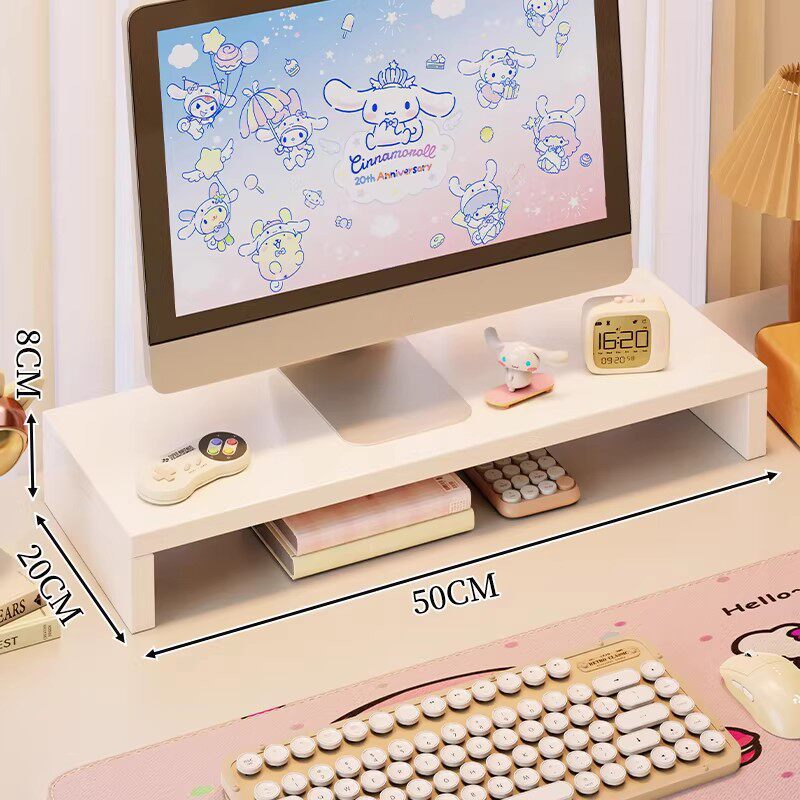Kệ màn hình máy tính, kệ sách để bàn nhỏ gọn kệ để bàn kê laptop trang trí chất liệu gỗ MDF phủ Melamine | BigBuy360 - bigbuy360.vn
