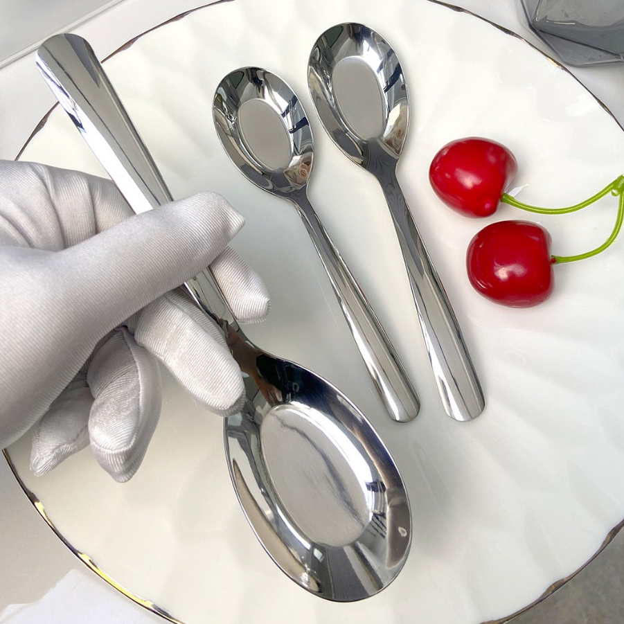 ( M3 ) Muỗng ăn cơm ăn súp dáy tròn M3 inox 304 có 3 size nhỏ trung lớn loại tốt -Thìa Inox