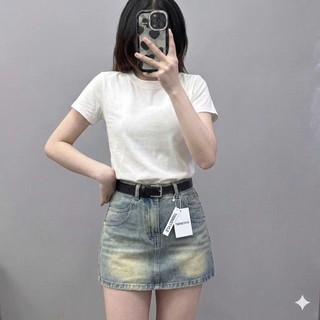 TIENSTYLE - Áo Thun Nữ Form Vừa Size S M L Tay Ngắn Cổ Tròn Form Vừa Phong Cách Đơn Giản