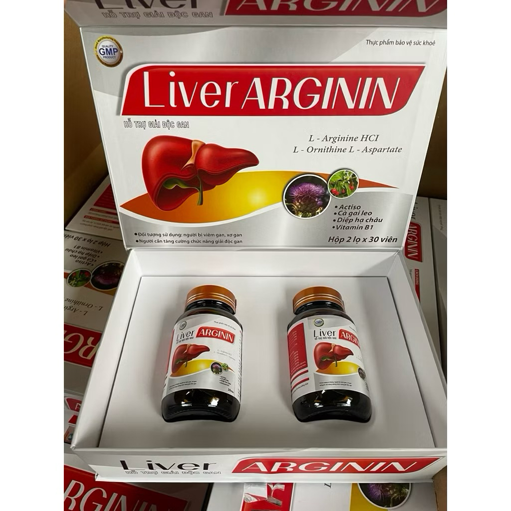 [SET 2 LỌ] Viên Uống Giải Độc Gan Liver Arginin giúp hạ men gan, thải độc gan, giảm mụn hiệu quả