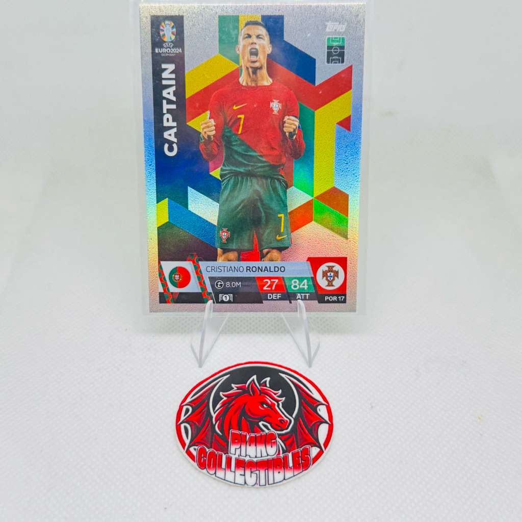[RARE] Thẻ cầu thủ Captain Topps UEFA Euro 2024 Match Attax (Tặng thẻ ngẫu nhiên + sleeves)