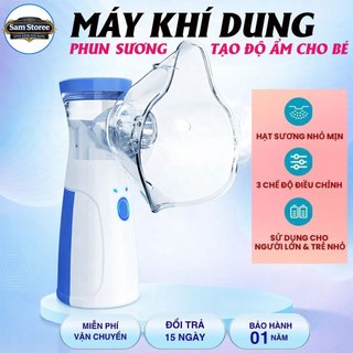 Máy Khí Dung Cầm Tay Cho Bé Và Người Lớn, Máy Khí Phun Hơi Nước Tạo Độ Ẩm 3 Chế Độ, Máy Khí Dung Phun Sương Nhỏ Gọn Tiện