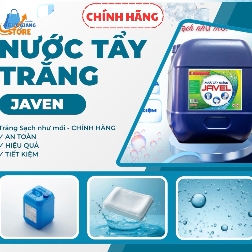 Nước tẩy JAVEL công nghiệp Đức giang 20KG Chính Hãng