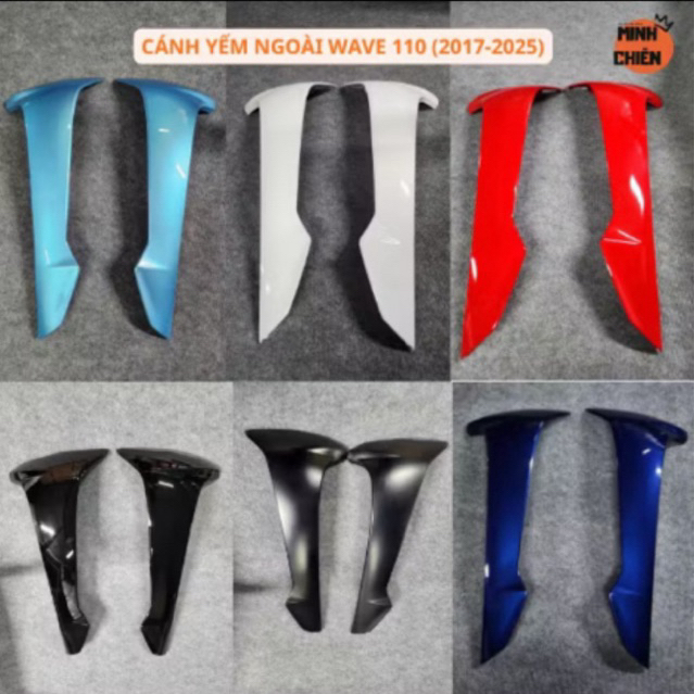 Cánh yếm ngoài wave 50-100-110cc (2006-2025) yếm ngoài wave A 50-100-110cc nhựa ABS Bảo Hành 2 Năm