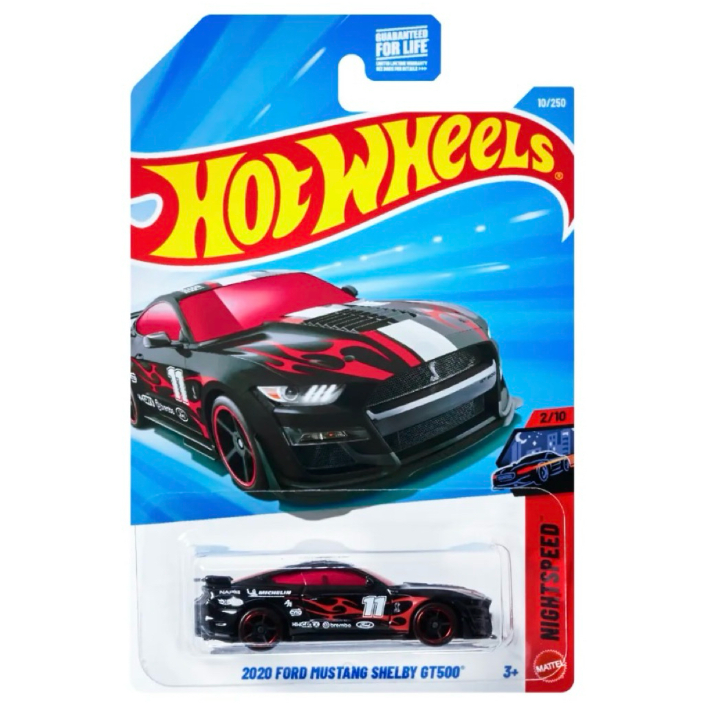 Xe Mô Hình Hot Wheels Basic 2020 Ford Mustang Shelby GT500 Đen