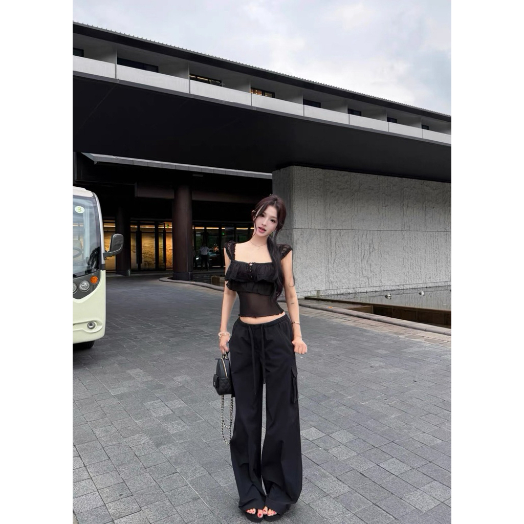 Áo nữ 2 dây ôm body TABISHOP Áo kiểu nữ bèo ren sexy tôn dáng(320) | BigBuy360 - bigbuy360.vn